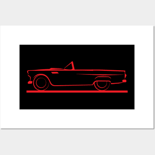 1955 Ford Thunderbird Posters and Art